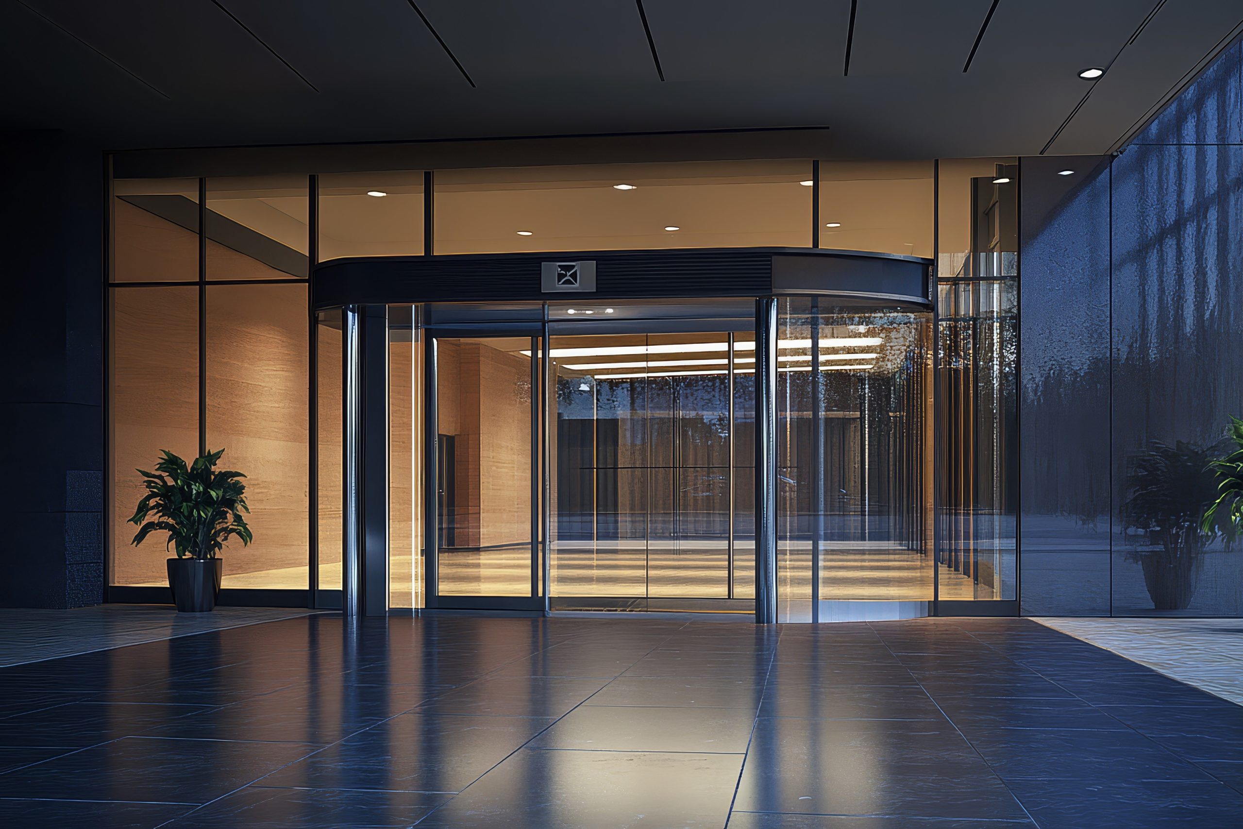 建物の自動ドア